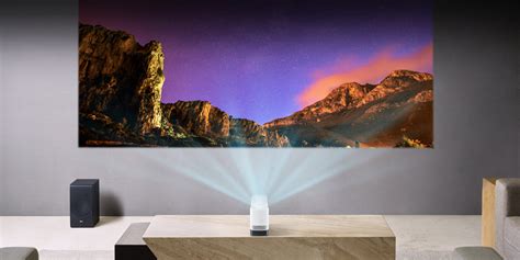 LG's 1080p Short Throw Laser Projector creates a 100-inch image from 1. ...