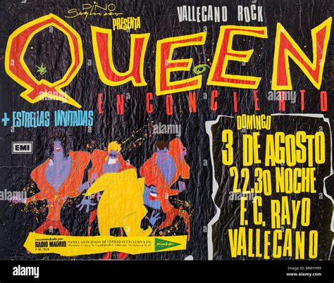 Queen tour poster hi-res stock photography and images - Alamy