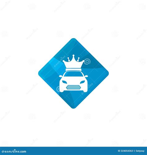 Crown Car Logo Vector Template, Creative Car Logo Design Concepts Stock Vector - Illustration of ...