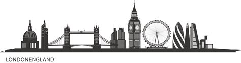 Central London Skyline Silhouette Painting City of London - city,Sketch png download - 4737*1257 ...