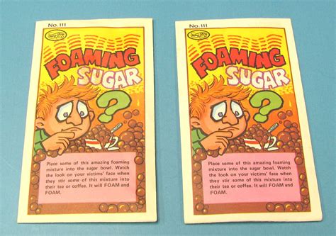 Foaming Sugar Joke (Pair) | Winkler's Magic Warehouse