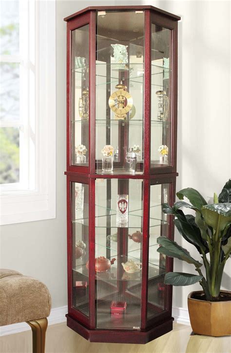 Biali Corner Curio Cabinet | Glass curio cabinets, Glass cabinets display, Furniture