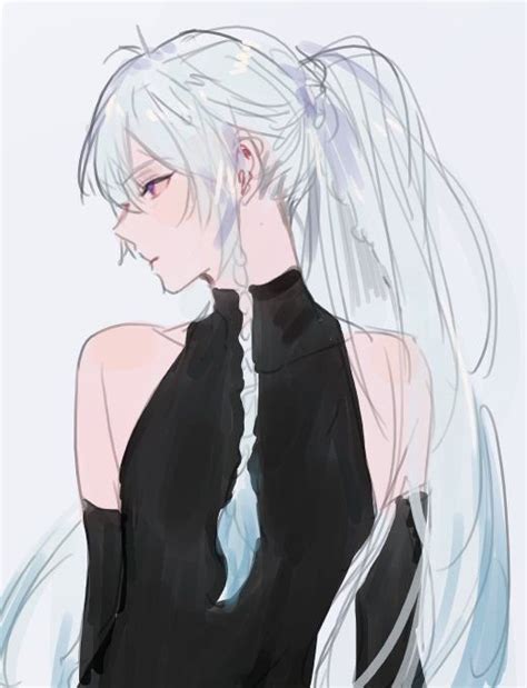 I love girls with white hair... I want white hair too | Anime Amino