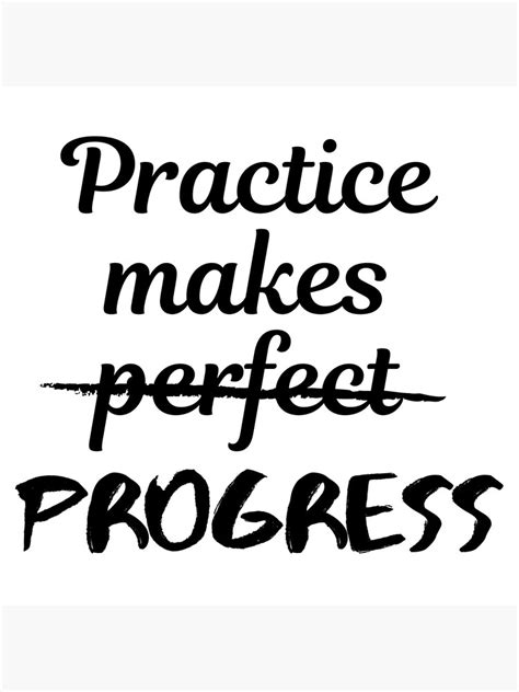 "Practice makes progress" Canvas Print by R7210 | Redbubble