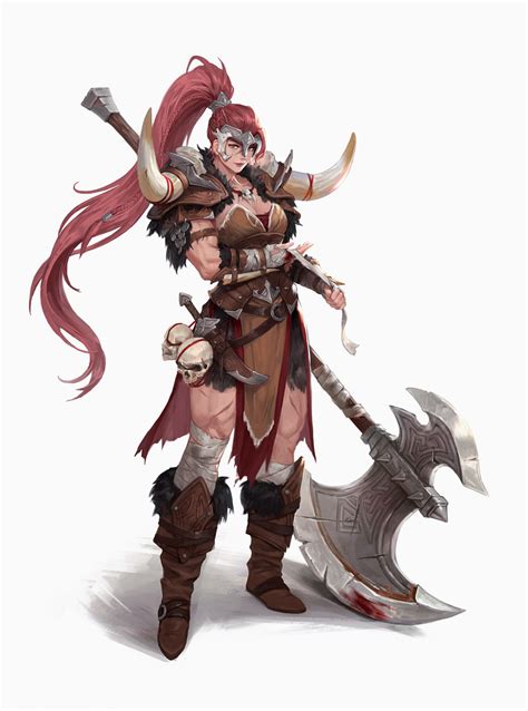 ArtStation - Barbarian, whata . Viking Character, Female Character ...