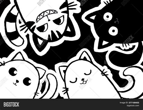 Four Cats Cartoon Image & Photo (Free Trial) | Bigstock