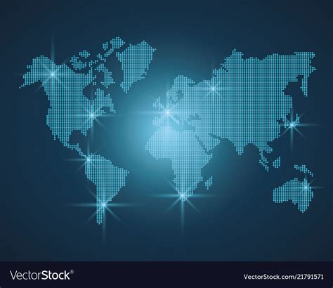 World map modern Royalty Free Vector Image - VectorStock