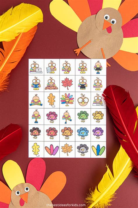 Turkey Bingo (Free Printable) - The Best Ideas for Kids