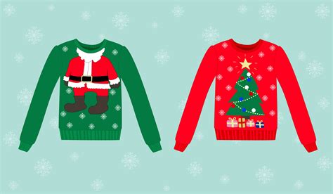 Christmas sweater on blue background with snowflakes 13350311 Vector ...