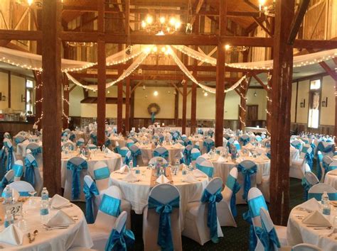 White and Blue Barn Wedding in Ligonier | Blue barns, Bridal show, Barn wedding