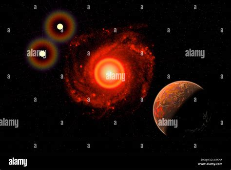 Exoplanet Proxima Centauri B , Orbiting The Red Dwarf Star Proxima Centauri , Part Of The Alpha ...