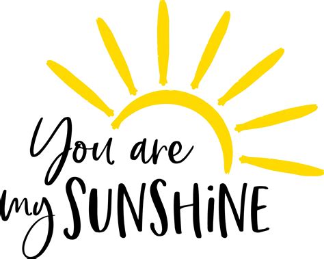 You Are My Sunshine Digital Cut File SVG Cut File - Etsy Canada