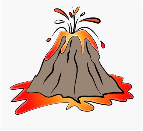 Animated Volcano Clipart - Transparent Background Volcano Clipart ...