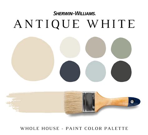 Sherwin Williams ANTIQUE WHITE Color Palette - NISH