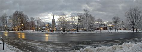 Head in the Clouds Amherst: Snow Morning on The Common