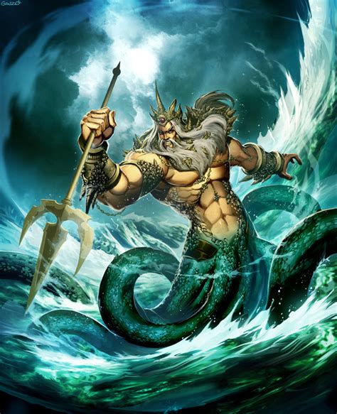 Poseidon God of the Sea by GENZOMAN on DeviantArt