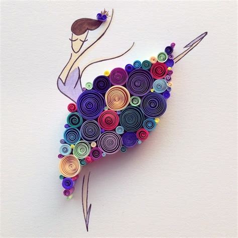 paper quilling art by Sena Runa ~ art projects art ideas