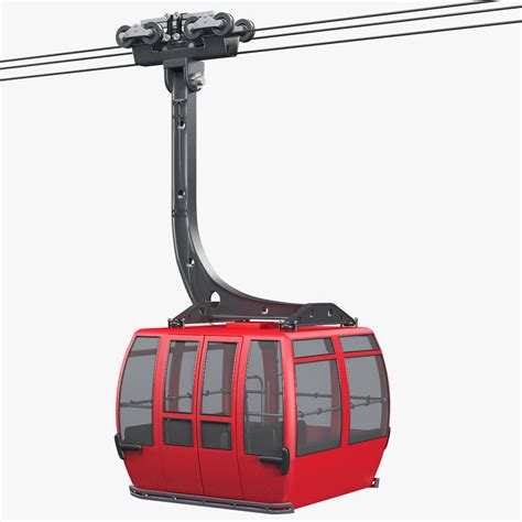 3d ski lift gondola