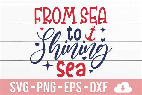 From Sea to Shining Sea Graphic by CraftartSVG · Creative Fabrica