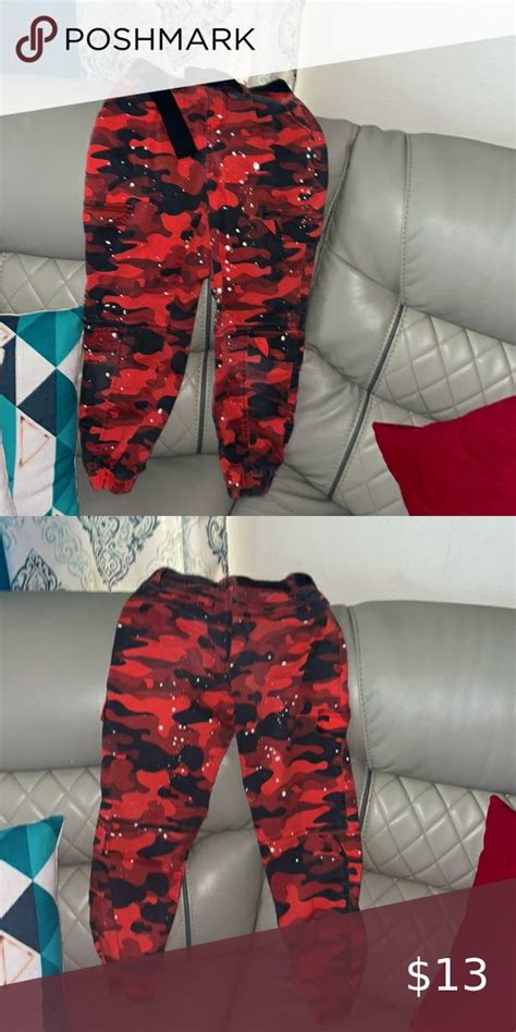 I’m selling red Camo pants with splashes of white paint in 2022 | Red ...