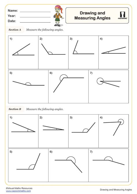 Measure Angles Worksheets