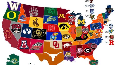 25 maps that explain college football | College football map, College ...