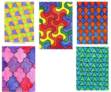 Simple Easy Tessellation Designs - halvedtapes