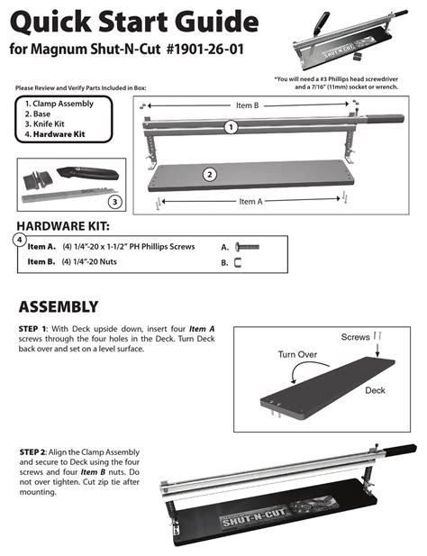 BULLET TOOLS 1901-26-01 QUICK START MANUAL Pdf Download | ManualsLib