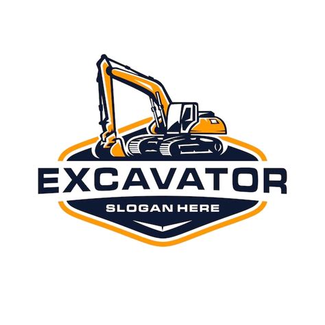 Premium Vector | Excavator logo