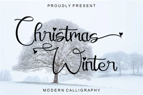 Christmas Winter Calligraphy Font - Free Download