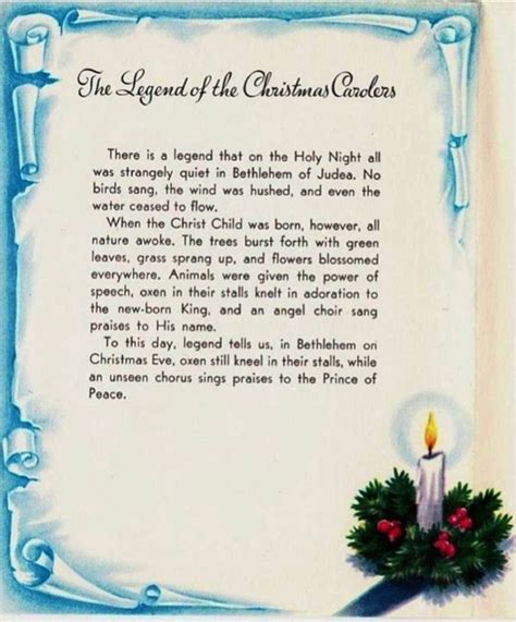 christmas legends and symbols | The Legend of the Christmas Carolers. | Christmas poems ...