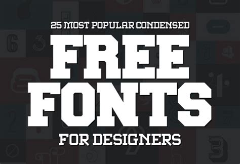 25 Free Condensed Fonts for Designers | Fonts | Graphic Design Junction