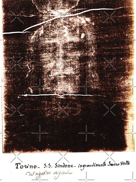 Vintage Secondo Pia's 1898 negative of the image on the Shroud of Turin ...