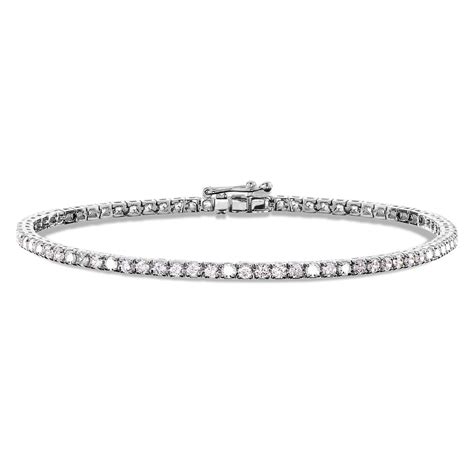 14K White Gold 2 Carat Tennis Bracelet – Dunbar Jewelers