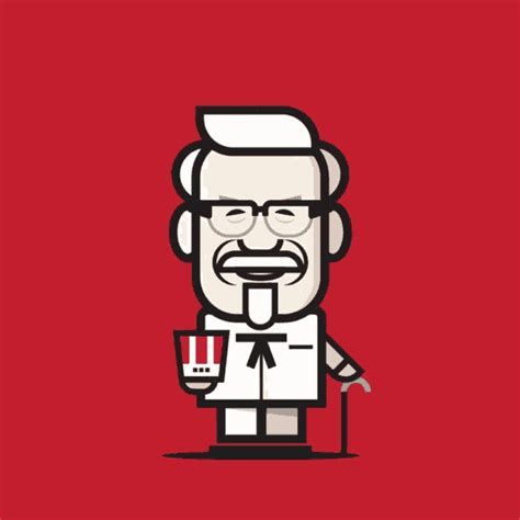 Colonel Sanders Cartoon