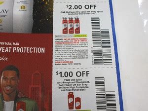 15 Coupons $2/1 Old Spice Dry Spray or Body Spray 7/18/2020 + $1/2 Old Spice Anti Perspirant ...