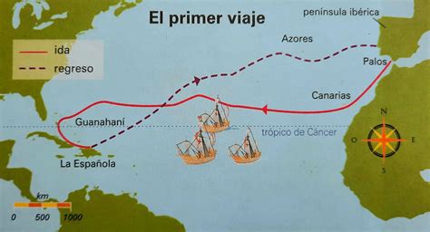 Primer Viaje de Cristóbal Colón y Descubrimiento de América