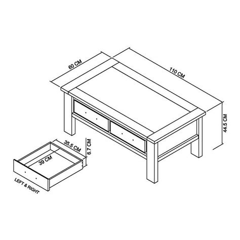 Oakham Coffee Table With Drawers - Avenue Interiors Dorchester