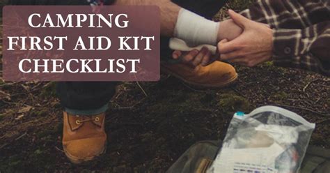 Printable Camping First Aid Kit Checklist - Mom Goes Camping