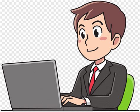 Business Man, WORK, people, computer png | PNGEgg