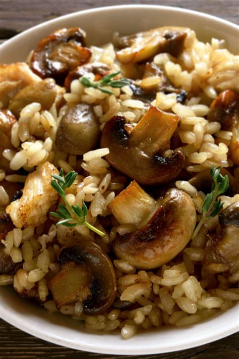 Chicken & Mushroom Risotto - #StrongSafeFamilies