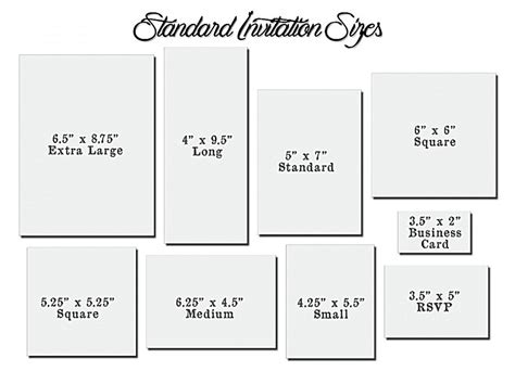 Wedding Invitation Card Dimensions