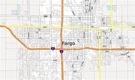 Map of Fargo, North Dakota - GIS Geography