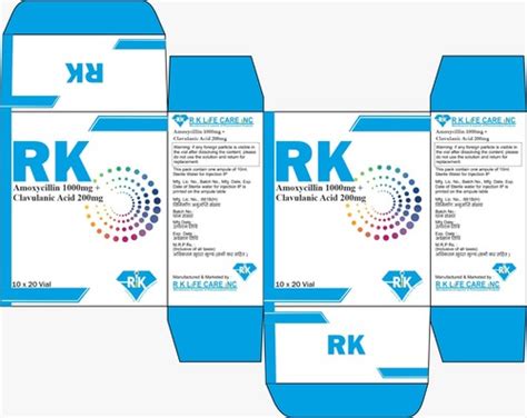 Amoxycillin Clavulanic Acid Antibiotic Vial at Best Price in Delhi | Rk ...