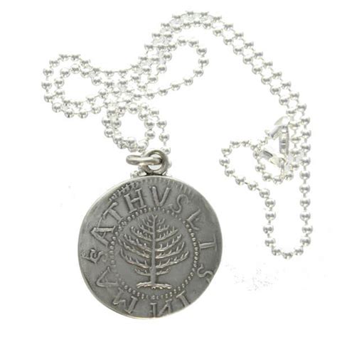 Pine Tree, 1652 Massachusetts Shilling Sterling Silver Necklace | Coin ...