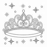 Premium Vector  Princess Crown Coloring Page For Kids sketch template