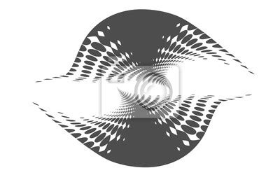 Abstract art black kand white background template dotted design posters for the wall • posters ...