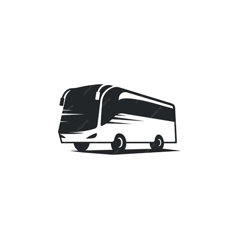 Illustration d'icône vectorielle de logo de bus | Vecteur Premium