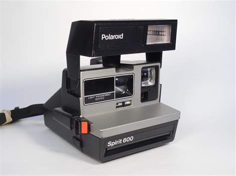 Polaroid Spirit 600 Vintage Instant Camera w/ Silver/Gray Front