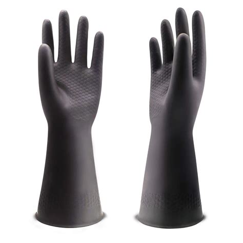 Buy Resistant Latex Gloves,Cleaning Protective Safety Work Heavy Duty Rubber Gloves Online at ...